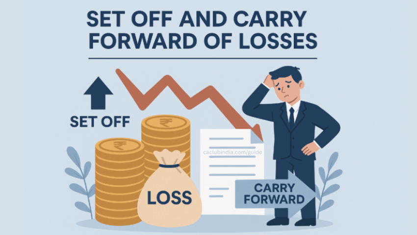 Set-Off and Carry Forward of Losses in Income Tax for FY 2024-25