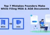 Common mistakes to avoid while filing MOA & AOA for startup registration
