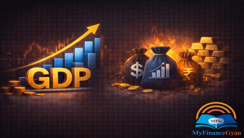Rising GDP and sticky inflation impact on equity, debt, and gold investors