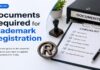 Checklist showing the essential documents required for trademark registration in India for startups and individuals.