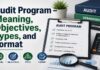 Audit Program: Meaning, Objectives, Types & Format
