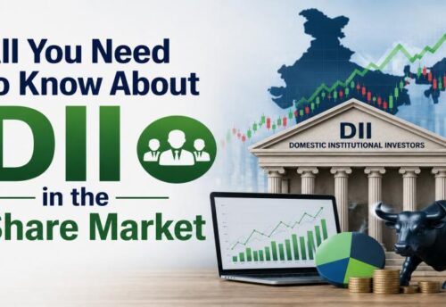 Meaning and types of DII in the Indian share market explained by My Finance Gyan.