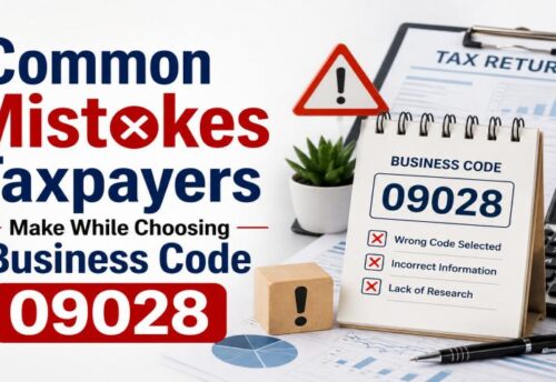 Common ITR filing mistakes when selecting Business Code 09028 for professional tax returns in India