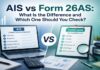 AIS vs Form 26AS difference comparison for income tax return filing guide by My Finance Gyan