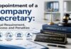 Appointment of a Company Secretary legal guide by My Finance Gyan