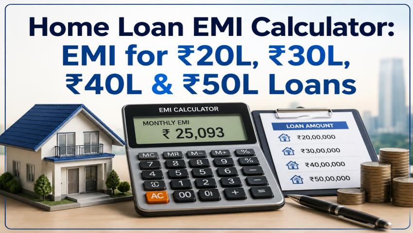 Using a home loan EMI calculator to compute monthly installments for home loans in India