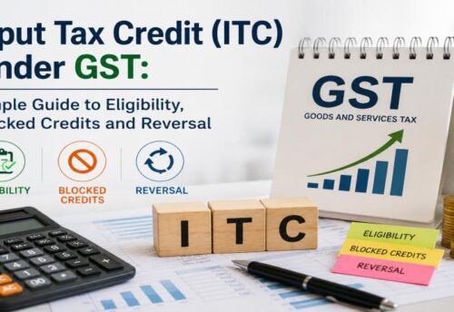 Input Tax Credit under GST eligibility rules and blocked credit guide by My Finance Gyan