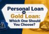 Personal Loan vs Gold Loan comparison guide by My Finance Gyan showing key differences in interest rates, tenure, and eligibility.