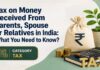 Tax on money received from family and relatives in India Section 56 2 x guide by My Finance Gyan